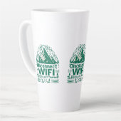 デジタル再接続の自然 カフェラテマグ (左アングル)