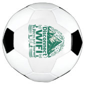 デジタル再接続の自然 サッカーボール (回転)