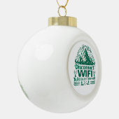 デジタル再接続の自然 セラミックボールオーナメント (左)