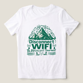 デジタル再接続の自然 トライブレンドTシャツ