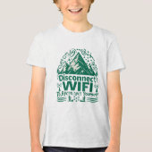 デジタル再接続の自然 トライブレンドTシャツ (正面)