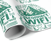 デジタル再接続の自然 ラッピングペーパー (ロールコーナー)