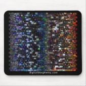 デジタル冒とくスペクトルのモザイク マウスパッド (正面)