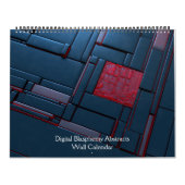 デジタル冒とく抽象的ウォールカレンダー カレンダー (カバー)