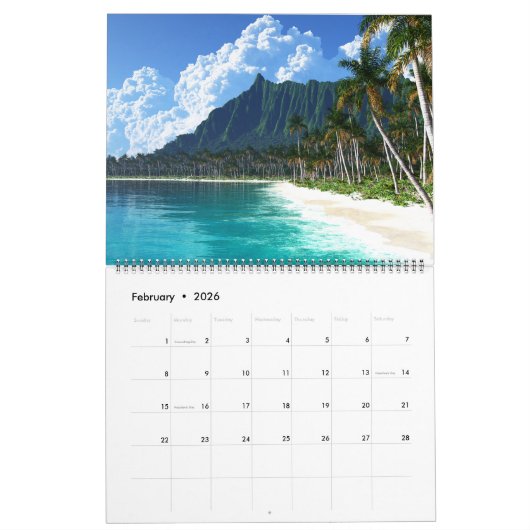 デジタル冒とく「山」の壁カレンダー カレンダー (2月 2026)