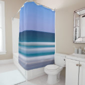 デジタル写真の意図的ぼやけな青の船首 シャワーカーテン (インサイチュ)