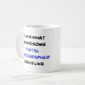 デジタル写素晴らし真 コーヒーマグカップ (正面左)