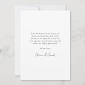 [デジタル利用可能]写真結婚のサンキューカード カード (裏面)