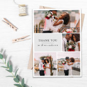 [デジタル利用可能]写真結婚のサンキューカード カード