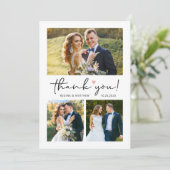 [デジタル利用可能]結婚の写真サンキューカード 招待状 (スタンド正面)