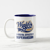 デジタル効果のスーパーバイザー(世界Bのためのギフトのアイディア ツートーンマグカップ (左)