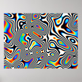 デジタル効果鮮やか抽象芸術背景コロ ポスター (正面)