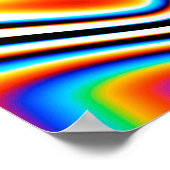 デジタル効果鮮やか抽象芸術背景コロ ポスター (角)