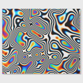 デジタル効果鮮やか抽象芸術背景コロ ラッピングペーパー (フラット)