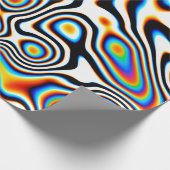 デジタル効果鮮やか抽象芸術背景コロ ラッピングペーパー (角)