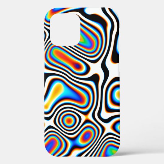 デジタル効果。鮮やか抽象芸術の背景コロ Case-Mate iPhoneケース (裏面)