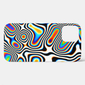 デジタル効果。鮮やか抽象芸術の背景コロ Case-Mate iPhoneケース (裏面 (横))