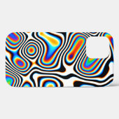 デジタル効果。鮮やか抽象芸術の背景コロ Case-Mate iPhoneケース (裏面 (横))