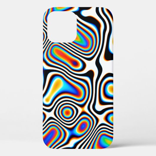 デジタル効果。鮮やか抽象芸術の背景コロ Case-Mate iPhoneケース (裏面)