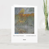 デジタル化された秋の印象 カード (裏面)