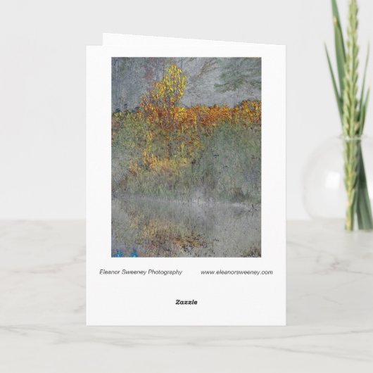 デジタル化された秋の印象 カード (裏面)