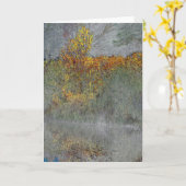 デジタル化された秋の印象 カード (黄色い花)