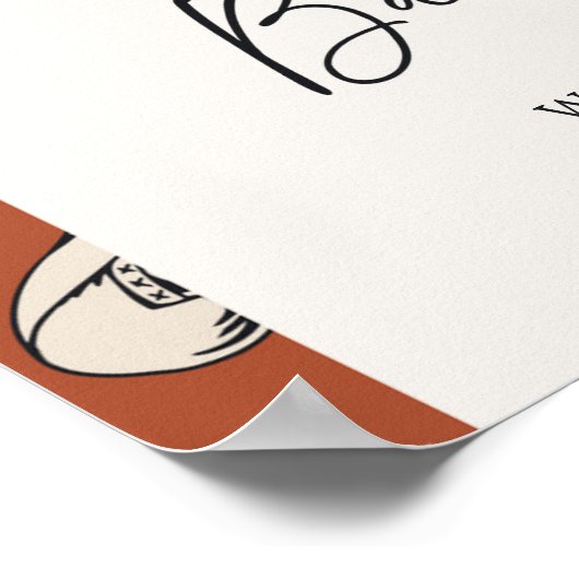 デジタル南西ベビーシャワー歓迎ポスター ポスター (角)