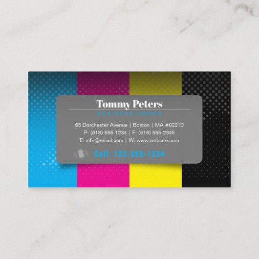 デジタル印刷サービス |プロフェッショナル 名刺 (裏面)