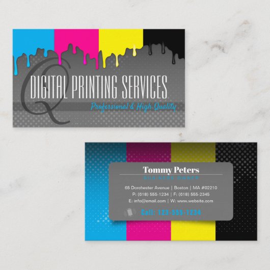 デジタル印刷サービス |プロフェッショナル 名刺 (正面/裏面)