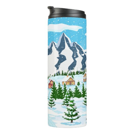 デジタル印刷バックカラフルガー付きバンチフラワー タンブラー (回転右)