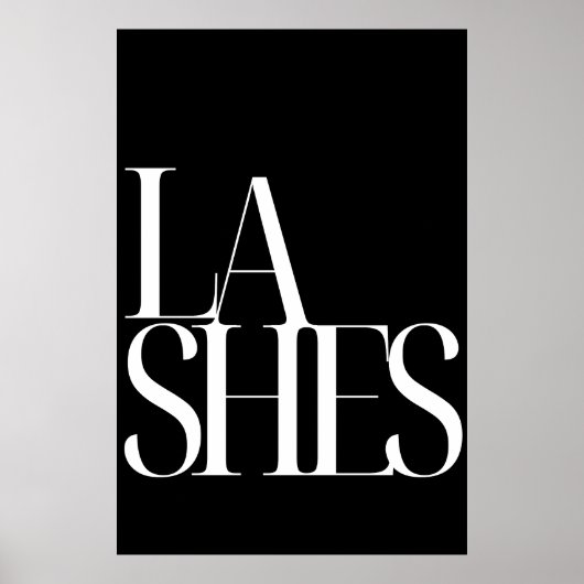 デジタル印刷可能なラッシュポスター – まつ毛エクステンション ポスター (正面)