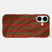 デジタル合成タータン効果の赤と緑 Case-Mate iPhoneケース (裏面 (横))