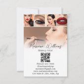 デジタル名刺qrコード5枚の写真カード カード (正面)