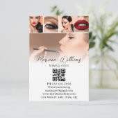 デジタル名刺qrコード5枚の写真カード カード (スタンド正面)