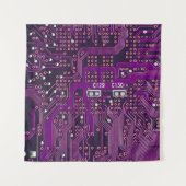 デジタル回路の背景のサーフェス、abstr タペストリー (正面(横))