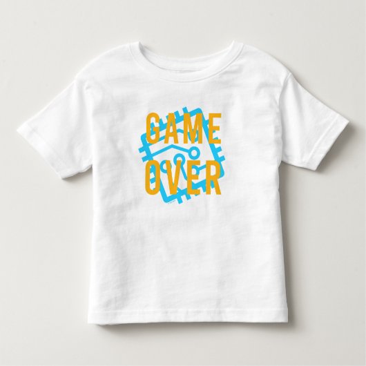 デジタル回路を介したゲーム トドラーTシャツ (正面)