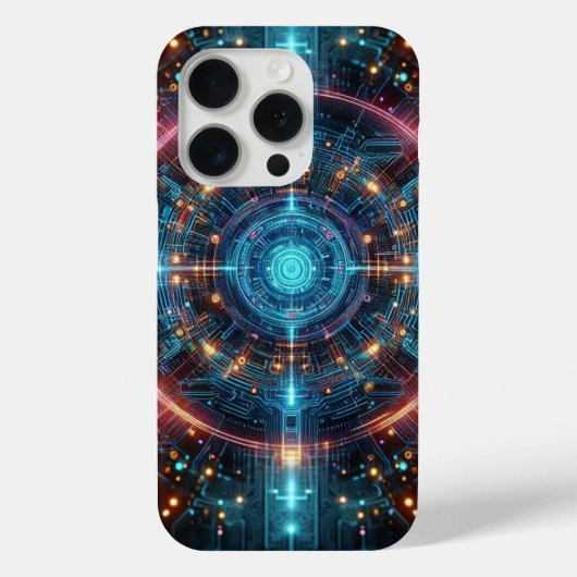 デジタル回路パターン Phoneケース Case-Mate iPhoneケース (裏面)