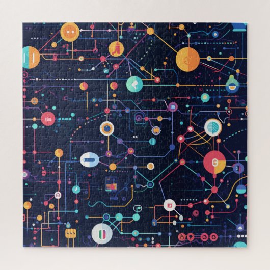 デジタル変換パズル ジグソーパズル (縦)