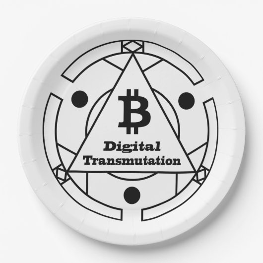 デジタル変換錬金術 ペーパープレート (正面)