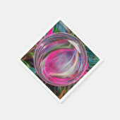 デジタル大理石のシャボン玉 スタンダードカクテルナプキン (角)