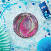 デジタル大理石のシャボン玉 ペーパープレート (パーティー)