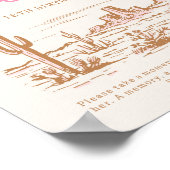 デジタル女性のカーボーイタイムカプセル標識 ポスター (角)