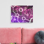 デジタル宇宙 キャンバスプリント (インサイチュ (リビング))