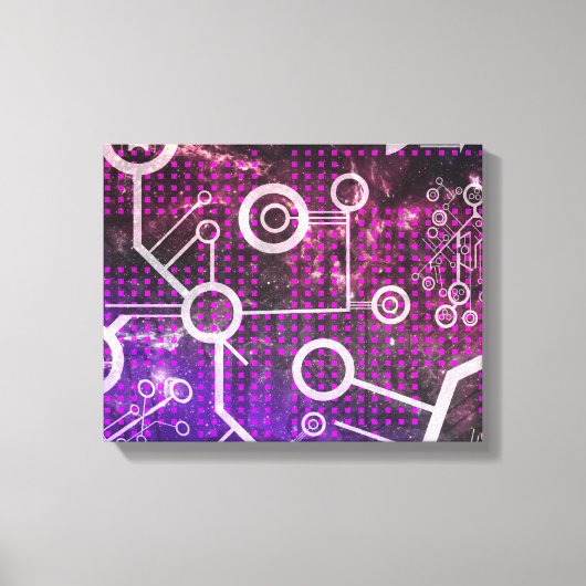 デジタル宇宙 キャンバスプリント (正面)