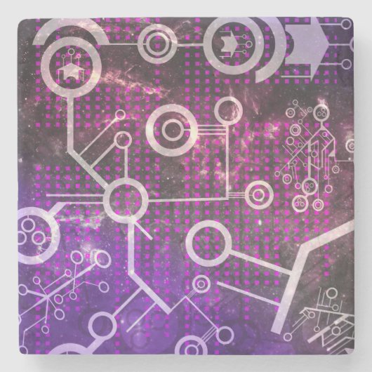 デジタル宇宙 ストーンコースター (正面)