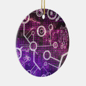 デジタル宇宙 セラミックオーナメント (右)