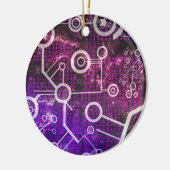 デジタル宇宙 セラミックオーナメント (左)