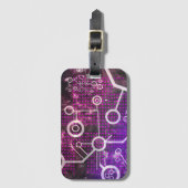 デジタル宇宙 ラゲッジタグ (正面縦)