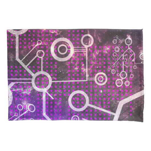 デジタル宇宙 枕カバー (正面)