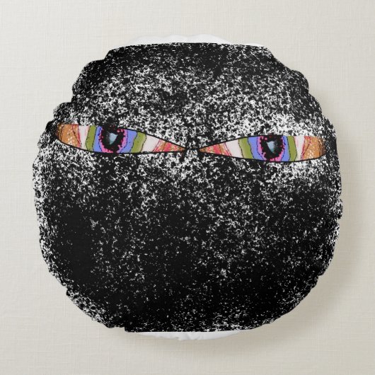 デジタル忍者枕 ラウンドクッション (正面)